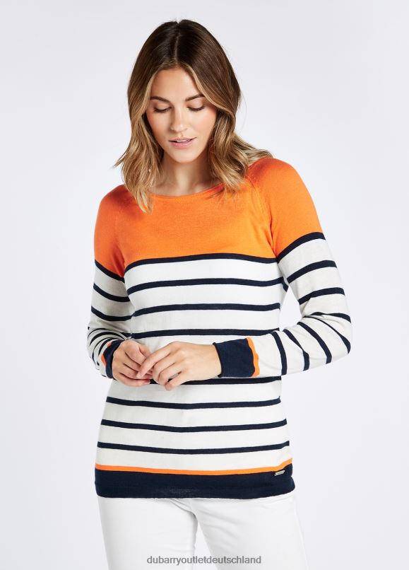 Frauen 4T2X6675 Dubarry Glenties-Pullover Kleidung Weiß