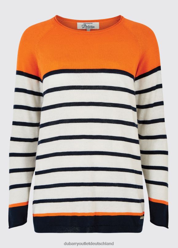 Frauen 4T2X6675 Dubarry Glenties-Pullover Kleidung Weiß