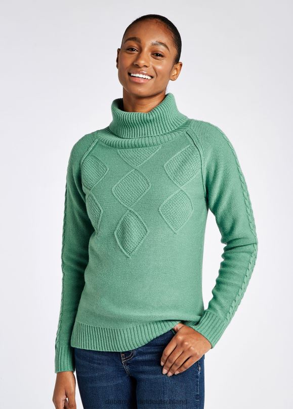 Frauen 4T2X6704 Dubarry Grober Rollkragenpullover von Belleek Kleidung Zierapfel