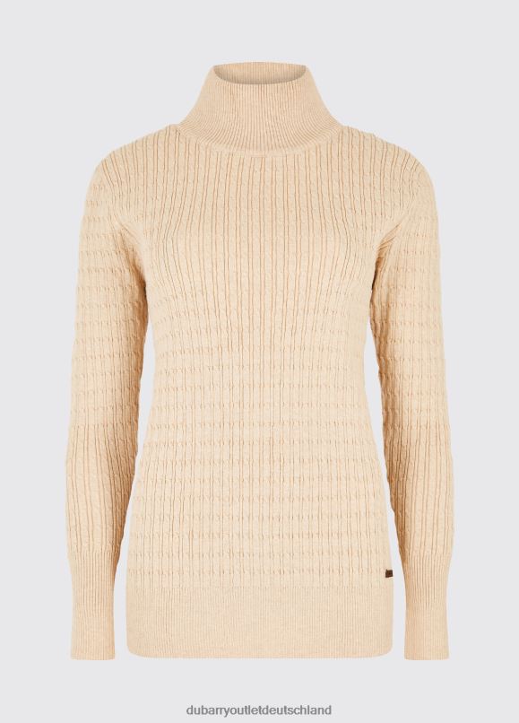 Frauen 4T2X6761 Dubarry Hacketstown-Pullover mit Trichterkragen Kleidung Auster