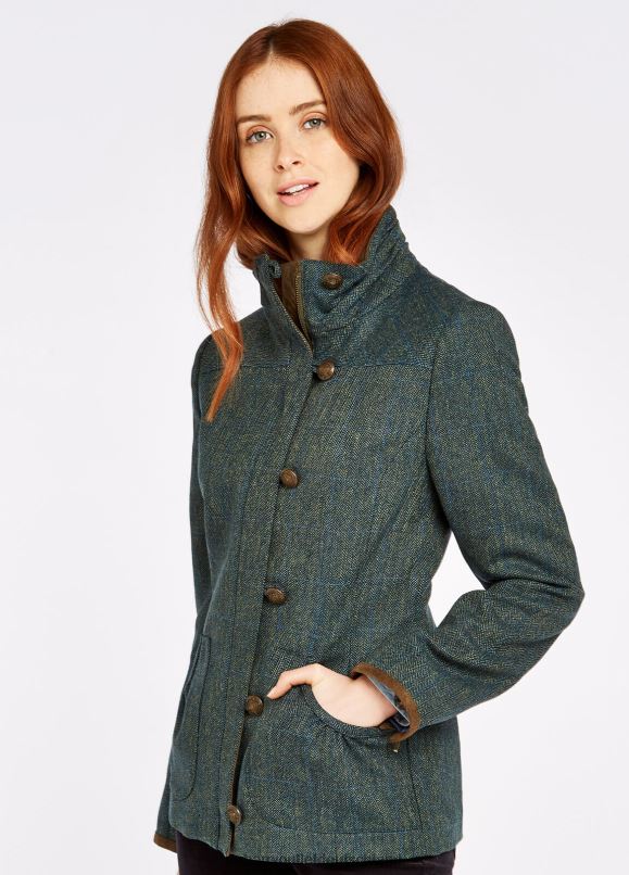 Frauen 4T2X6229 Dubarry Adlerfarn-Tweedjacke Kleidung Nebel