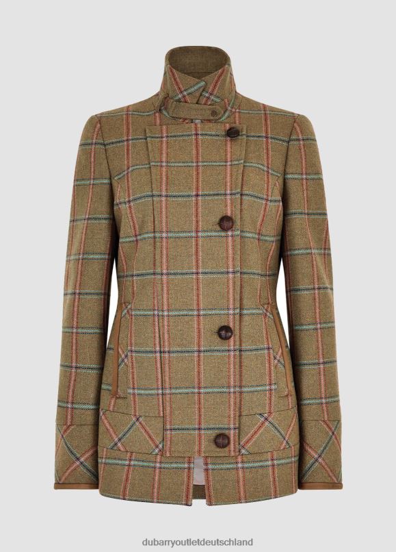 Frauen 4T2X6538 Dubarry Jacke aus Weiden-Tweed Kleidung Wiese
