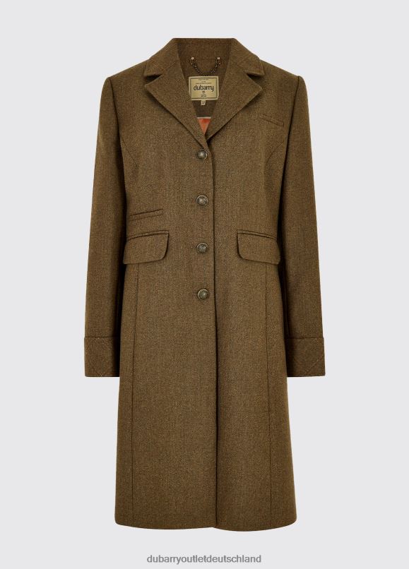 Frauen 4T2X6650 Dubarry Jacke aus Schwarzdorn-Tweed Kleidung schlichte Eiche