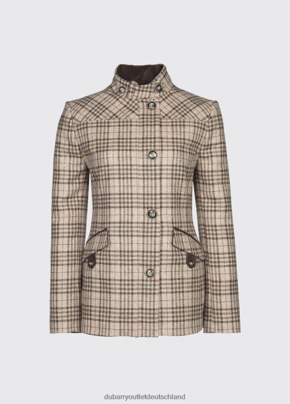 Frauen 4T2X6688 Dubarry Heatherbell-Tweedjacke Kleidung Kieselstein