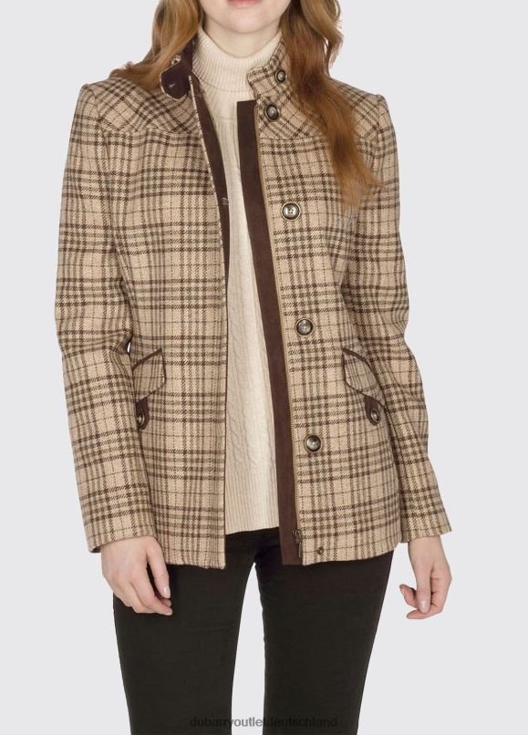 Frauen 4T2X6688 Dubarry Heatherbell-Tweedjacke Kleidung Kieselstein