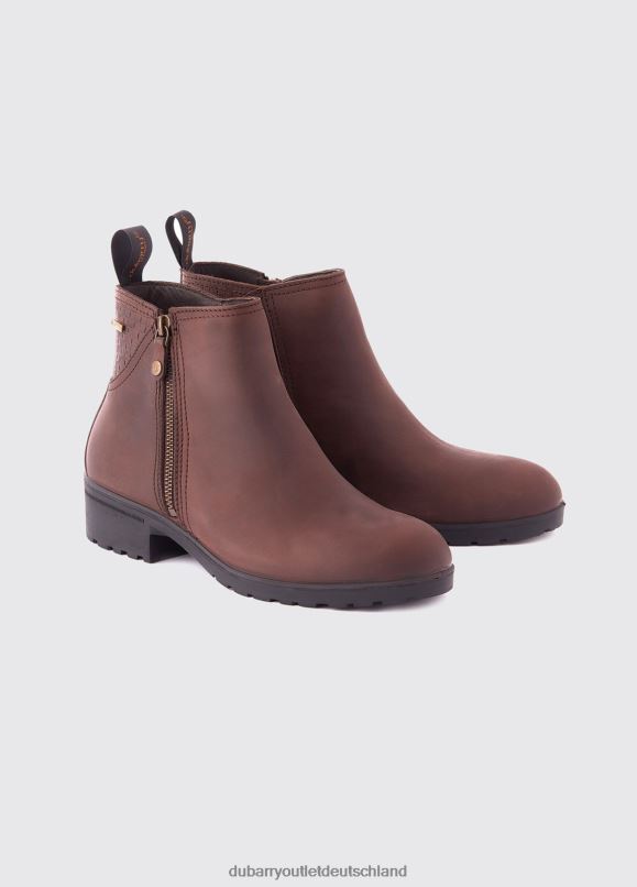 Frauen 4T2X6487 Dubarry Carlow-Lederstiefel Schuhwerk alter Rum