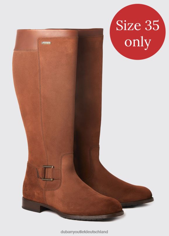 Frauen 4T2X6656 Dubarry Limerick-Stiefel mit Ledersohle Schuhwerk rostrot