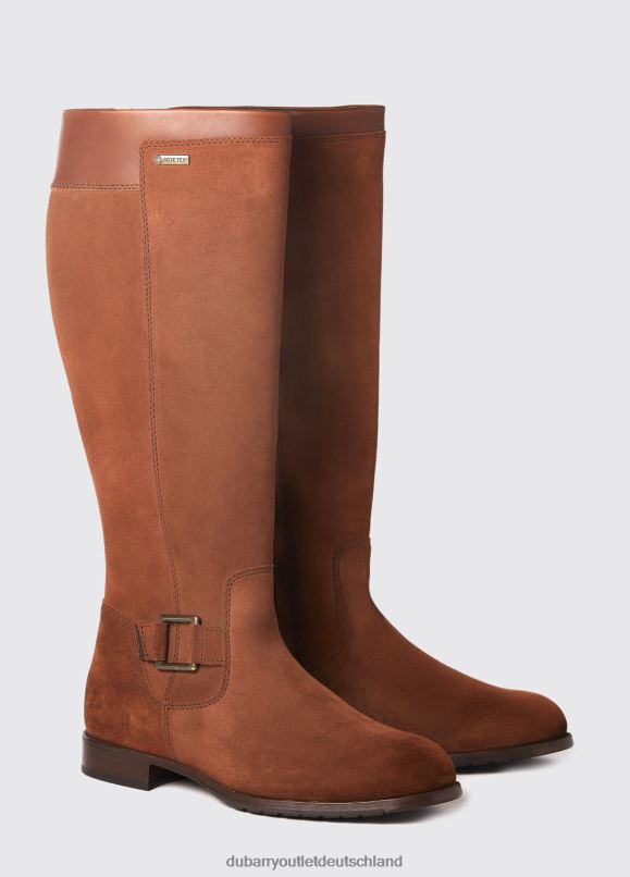 Frauen 4T2X6656 Dubarry Limerick-Stiefel mit Ledersohle Schuhwerk rostrot