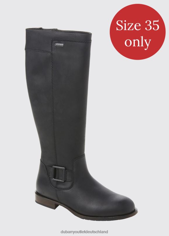 Frauen 4T2X6687 Dubarry Limerick-Stiefel mit Ledersohle Schuhwerk Schwarz