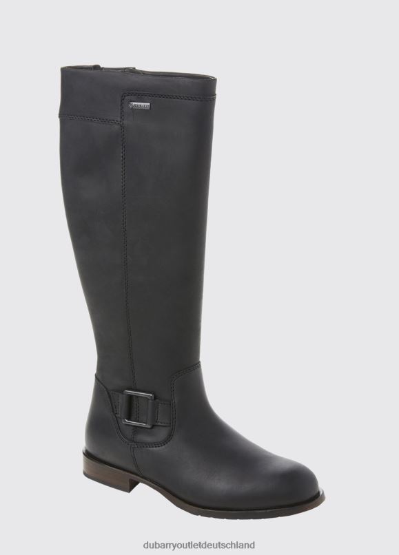 Frauen 4T2X6687 Dubarry Limerick-Stiefel mit Ledersohle Schuhwerk Schwarz