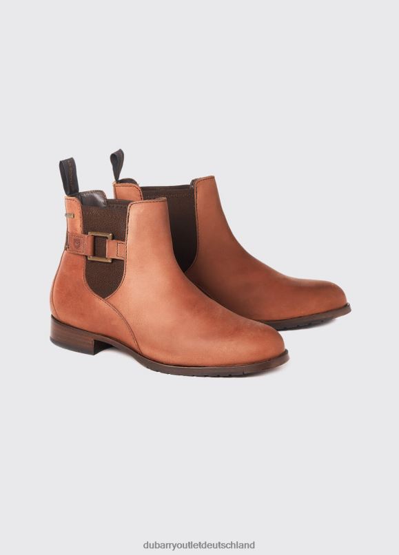 Frauen 4T2X6694 Dubarry Monaghan-Stiefel mit Ledersohle Schuhwerk Kastanie