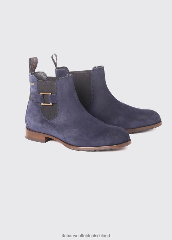 Frauen 4T2X6695 Dubarry Monaghan-Stiefel mit Ledersohle Schuhwerk Französische Marine