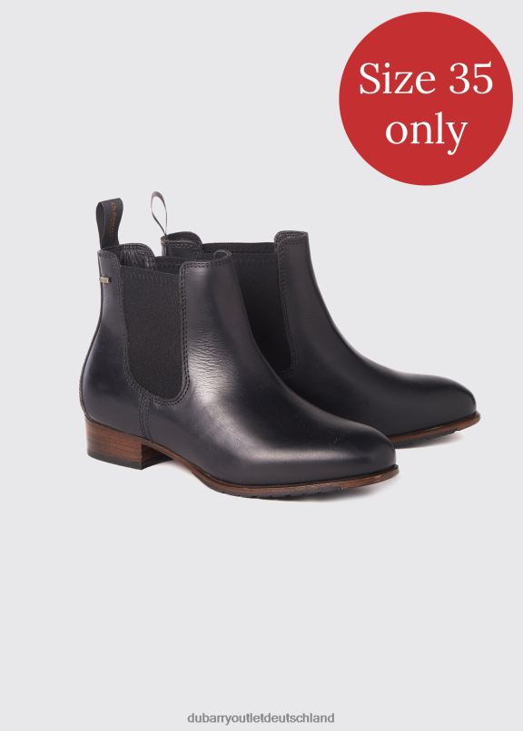 Frauen 4T2X6748 Dubarry Stiefel mit Korkledersohle Schuhwerk Schwarz