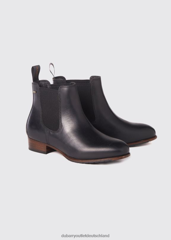 Frauen 4T2X6748 Dubarry Stiefel mit Korkledersohle Schuhwerk Schwarz