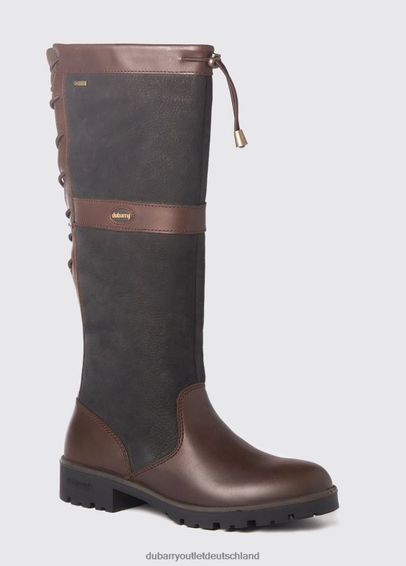 Frauen 4T2X657 Dubarry Glanmire Country-Stiefel Schuhwerk Schwarz Braun