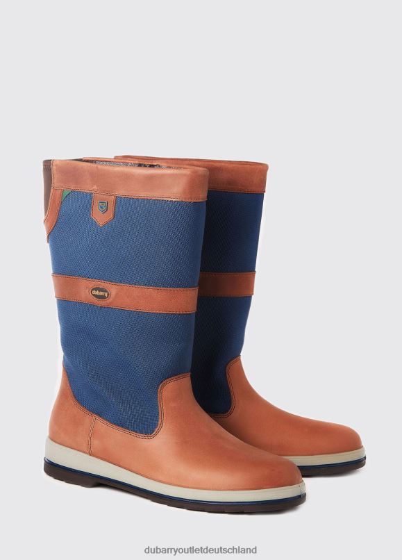 Frauen 4T2X646 Dubarry Kleeblatt-Segelstiefel Schuhwerk marine/braun