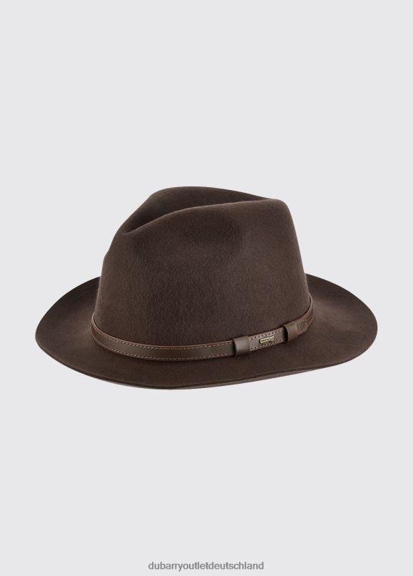 Frauen 4T2X6391 Dubarry Grenz-Fedora-Hut Zubehör braun