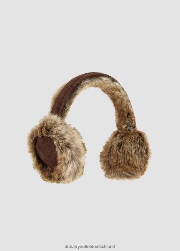 Frauen 4T2X6430 Dubarry Hillcrest Kunstfell-Ohrenschützer Zubehör Chinchilla