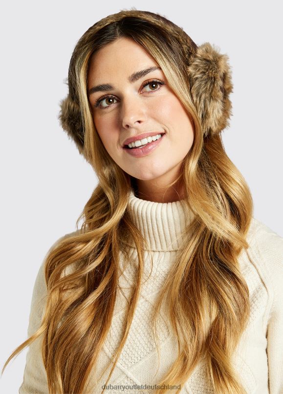 Frauen 4T2X6430 Dubarry Hillcrest Kunstfell-Ohrenschützer Zubehör Chinchilla