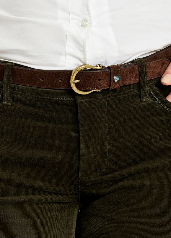 Frauen 4T2X6334 Dubarry Wildledergürtel mit Torbogen Zubehör Zigarre