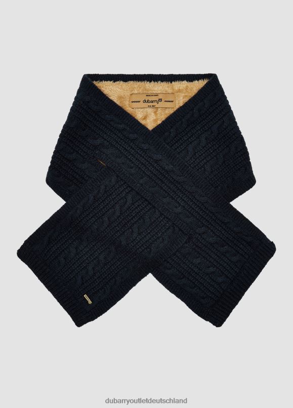 Frauen 4T2X6454 Dubarry maroom gestrickter Halswärmer Zubehör Marine