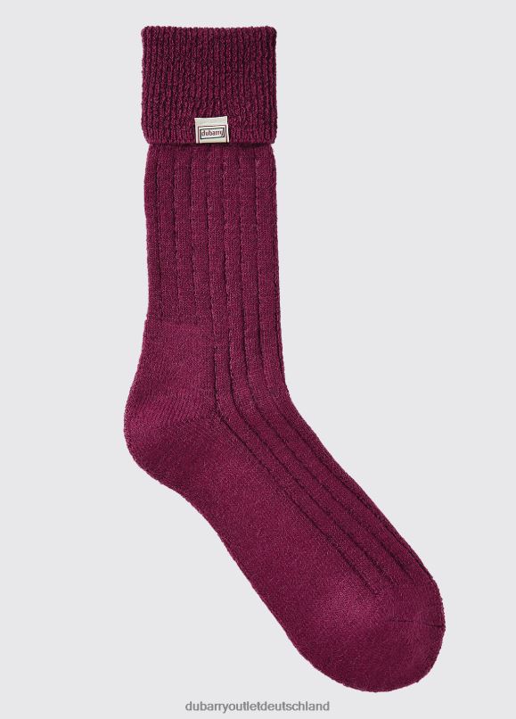 Frauen 4T2X6395 Dubarry Holycross Alpaka-Socken Zubehör Johannisbeere