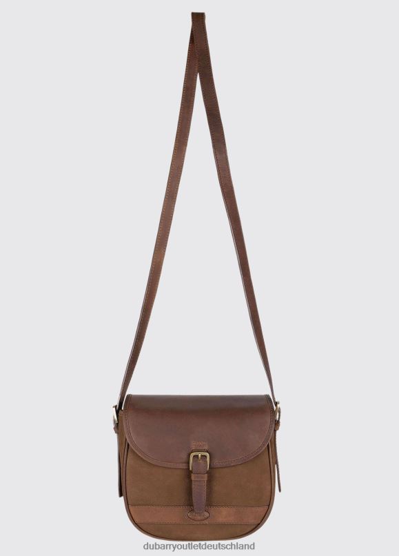 Frauen 4T2X6309 Dubarry Clara-Satteltasche aus Leder Zubehör Nussbaum