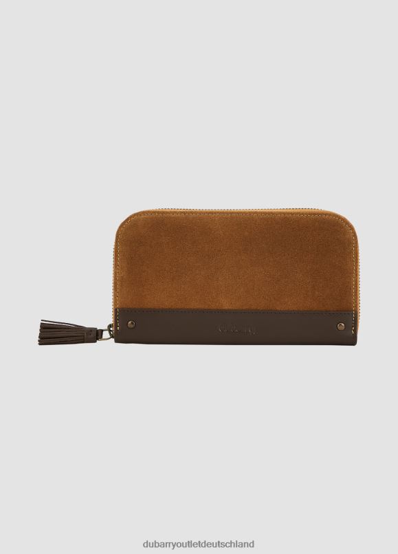 Frauen 4T2X6390 Dubarry Northbrook Wildleder-Geldbörse Zubehör Kamel