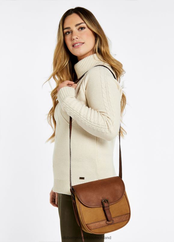 Frauen 4T2X6413 Dubarry Clara-Satteltasche aus Leder Zubehör braun