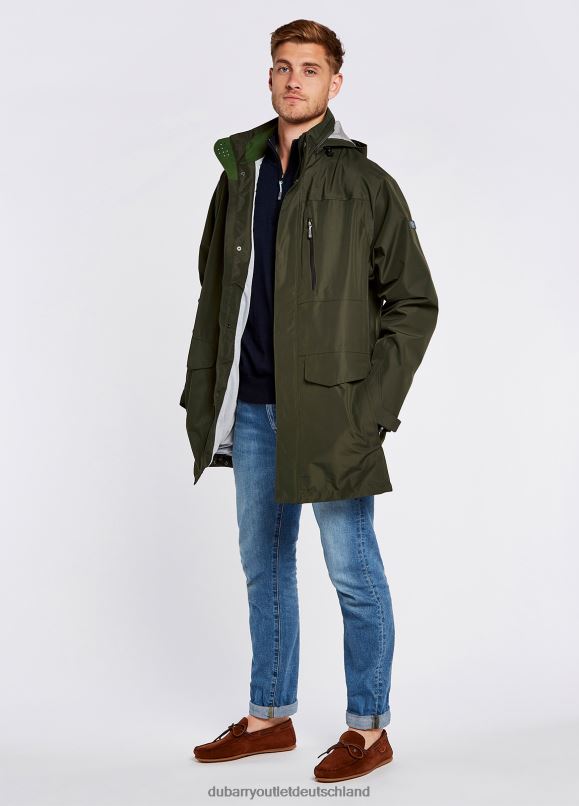 Männer 4T2X6950 Dubarry Wasserdichte Jacke von Pedlar Kleidung Pesto