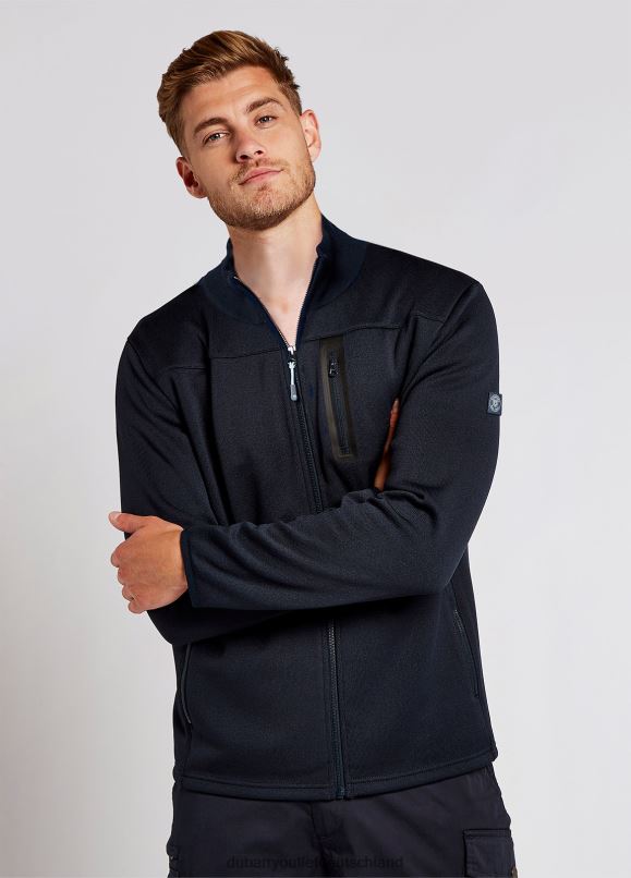 Männer 4T2X6954 Dubarry Badgerhill Fleecejacke Kleidung Marine