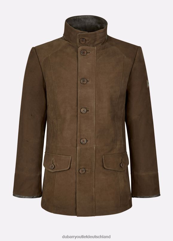 Männer 4T2X6960 Dubarry Moore-Lederjacke Kleidung Nussbaum