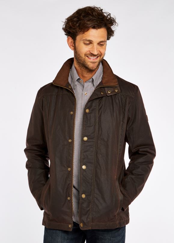 Männer 4T2X6962 Dubarry Carrickfergus-Wachsjacke Kleidung Java