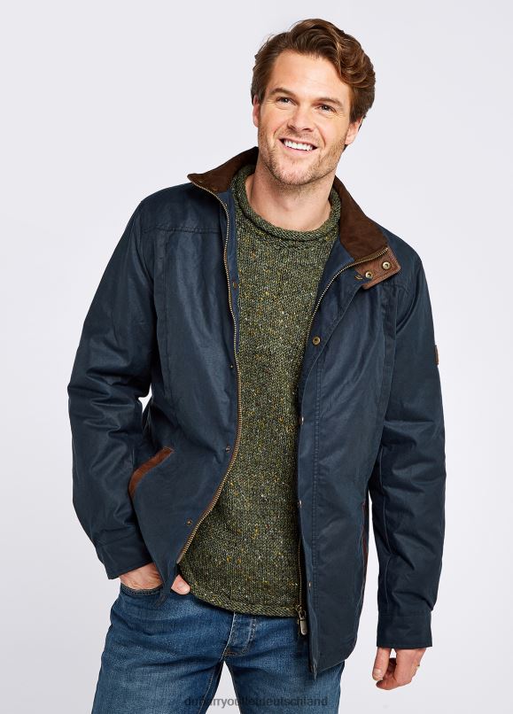 Männer 4T2X6966 Dubarry Carrickfergus Wachsjacke Kleidung Meerblau