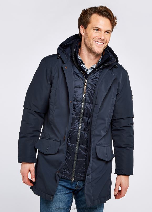 Männer 4T2X6967 Dubarry Urlingford Daunenparkajacke Kleidung Marine