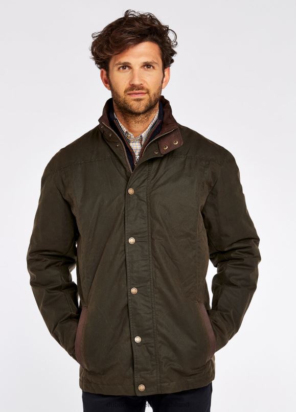 Männer 4T2X6978 Dubarry Carrickfergus-Wachsjacke Kleidung Olive