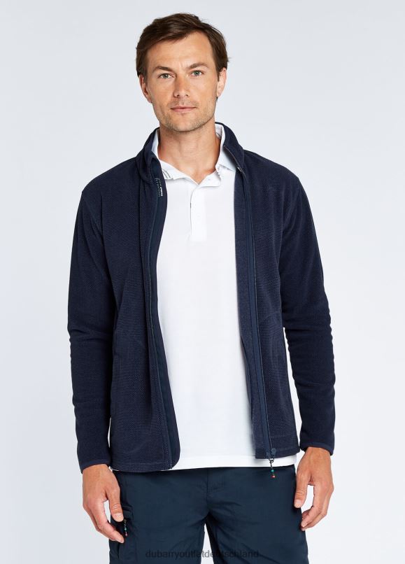 Männer 4T2X6989 Dubarry Mustique Fleece mit durchgehendem Reißverschluss Kleidung Marine