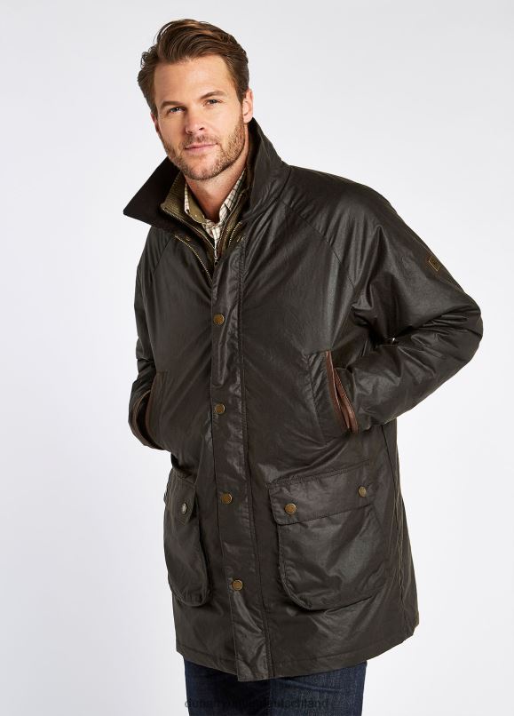Männer 4T2X6992 Dubarry Braunschweiger Wachsjacke Kleidung Grünspan