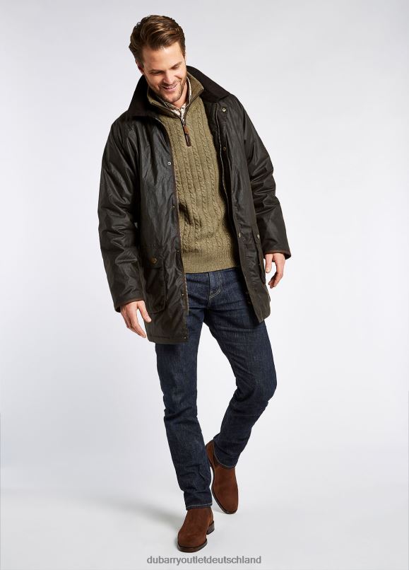 Männer 4T2X6992 Dubarry Braunschweiger Wachsjacke Kleidung Grünspan