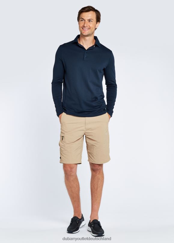 Männer 4T2X61028 Dubarry Freshford Langarm-Polo Kleidung Marine
