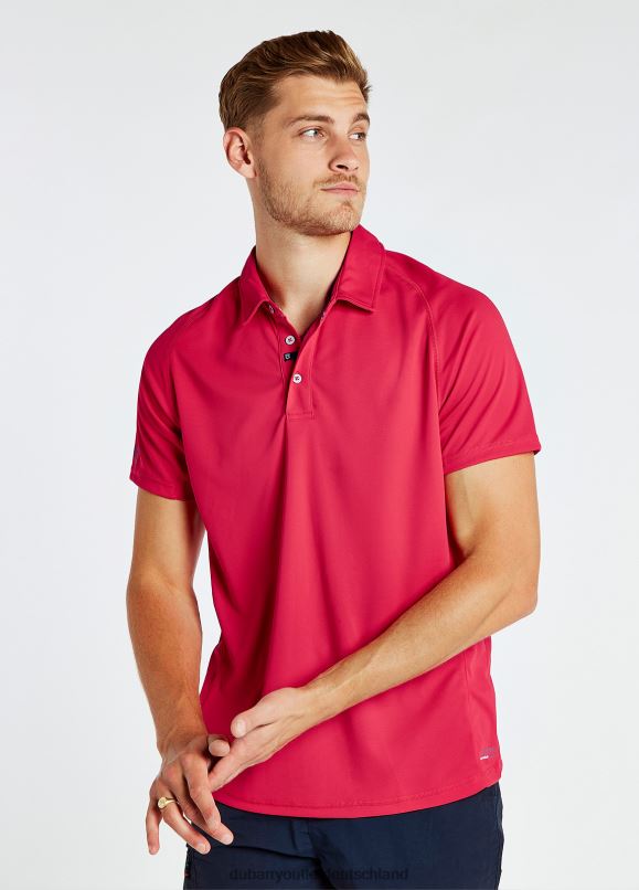 Männer 4T2X6958 Dubarry Technisches Menton-Polo Kleidung Rot