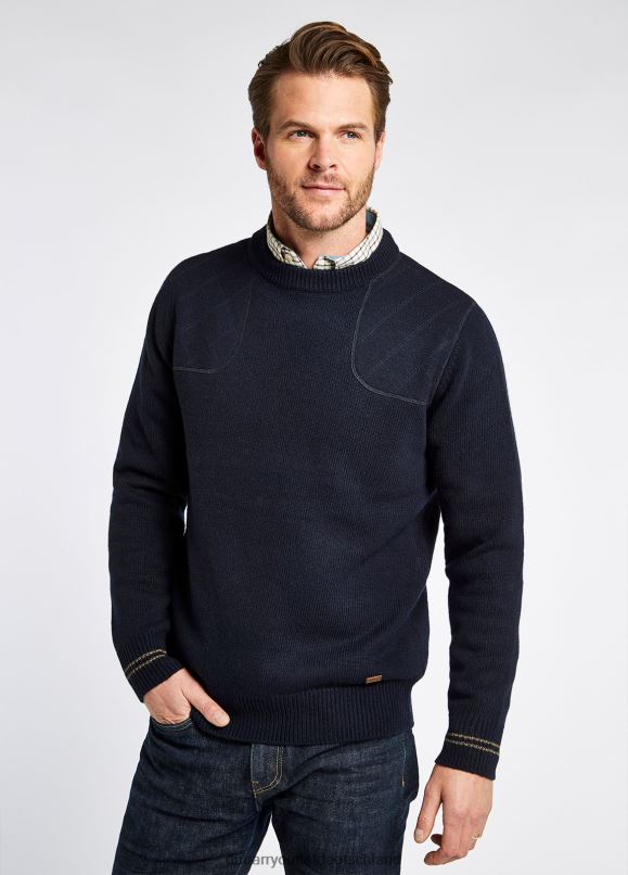Männer 4T2X61023 Dubarry Pullover mit Rundhalsausschnitt von Clarinbridge Kleidung Marine