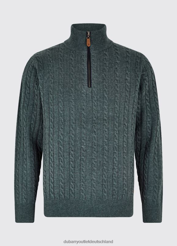 Männer 4T2X61100 Dubarry Cronin-Pullover mit Reißverschluss am Kragen Kleidung dunkler Kieselstein