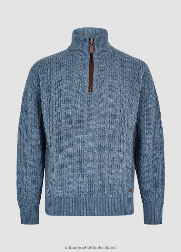 Männer 4T2X61153 Dubarry Portnahinch-Strickpullover Kleidung Schieferblau