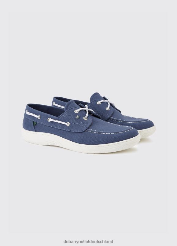 Männer 4T2X6926 Dubarry Bootsschuh aus Segeltuch von Santorini Schuhwerk Denim