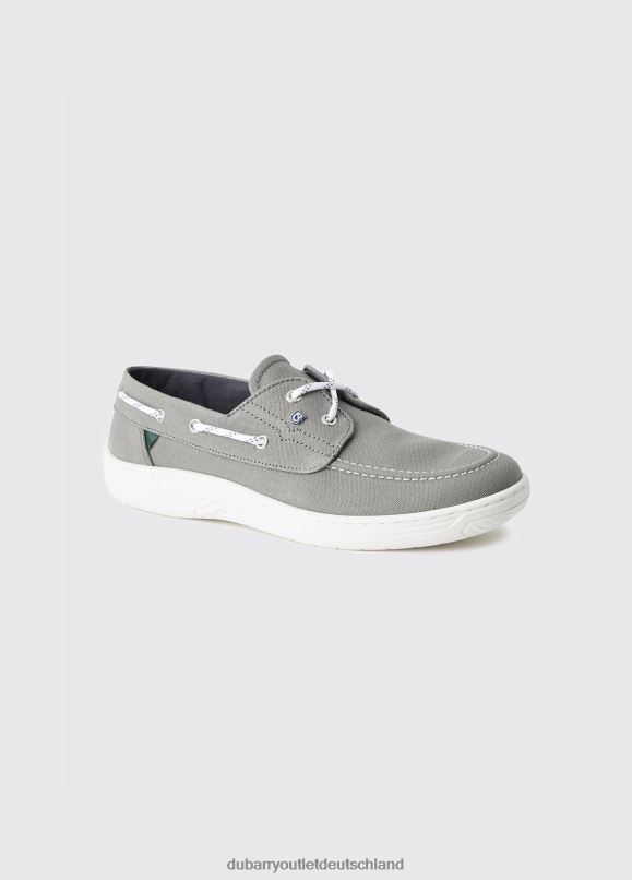 Männer 4T2X6927 Dubarry Bootsschuh aus Segeltuch von Santorini Schuhwerk khaki