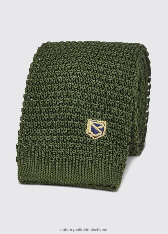 Männer 4T2X61124 Dubarry Knockroe gestrickte Seidenkrawatte Zubehör Olive