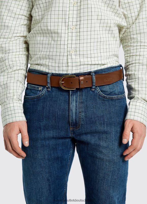 Männer 4T2X61031 Dubarry Porthall-Ledergürtel Zubehör Kastanie